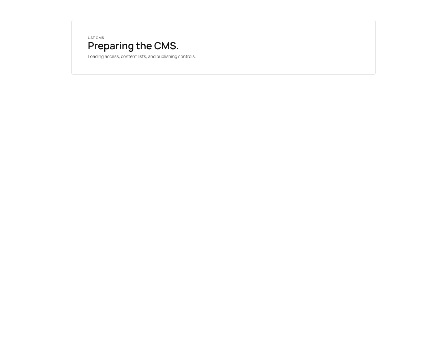 Cms Desktop after